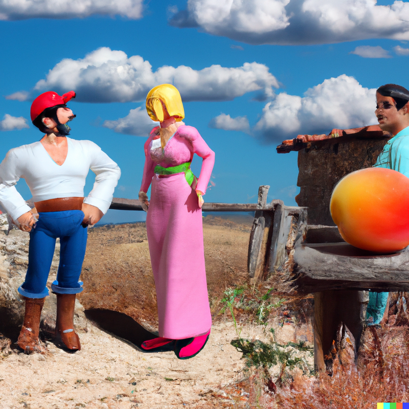 Mario & Princess Peach meet Resident Evil
