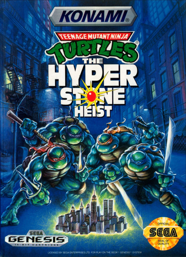 Teenage Mutant Ninja Turtles Hyperstone Heist Sega Genesis