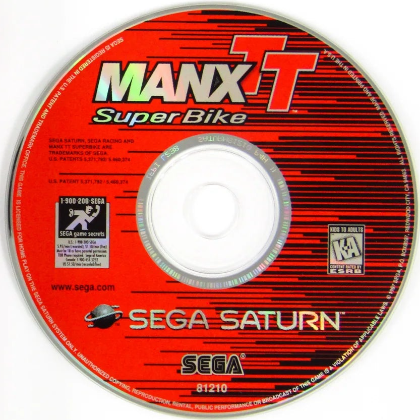 Sega MANX TT SUPERBIKE - Sega Saturn - Complet - PAL