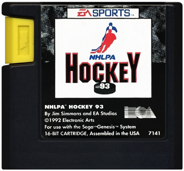 NHLPA Hockey '93 Sega Genesis