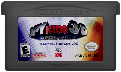 Spy Kids 3D Game Over Game Boy Advance