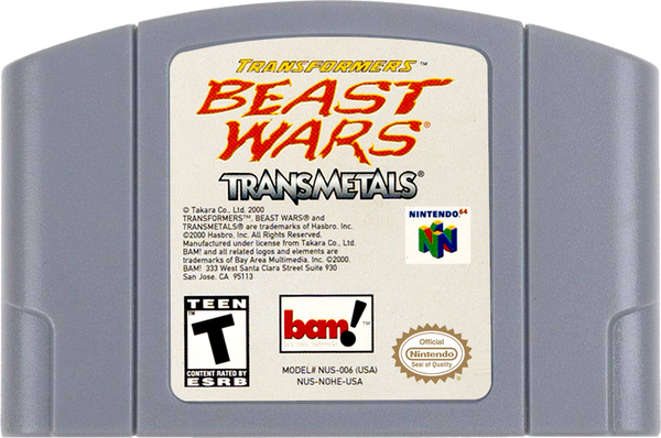 Transformers Beast Wars Transmetals Nintendo 64