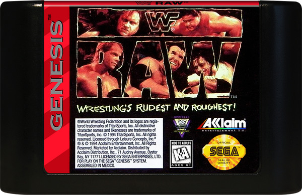 WWF Raw Sega Genesis