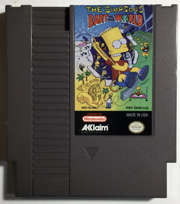 The Simpsons Bart Vs The World NES