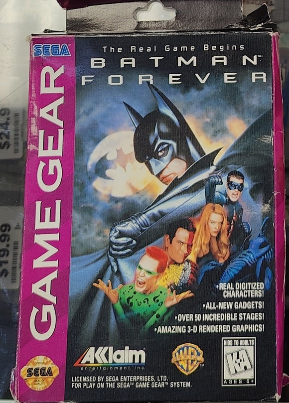 Batman Forever Sega Game Gear