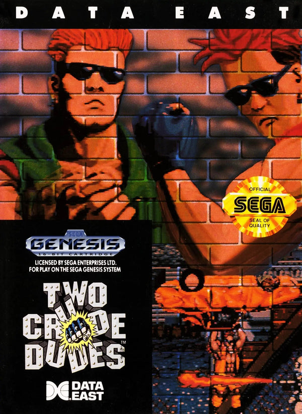 Two Crude Dudes Sega Genesis  (CARTRIDGE ONLY)