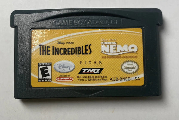 The Incredibles And Finding Nemo GameBoy Advance