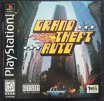 Grand Theft Auto (Sony PlayStation 1, 1998) PS1 Complete Black Label