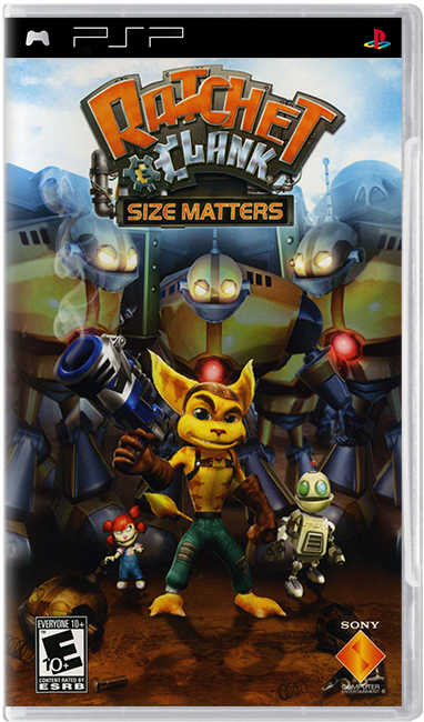 Jogo Psp Ratchet Clank - Size Matters (Platinum)