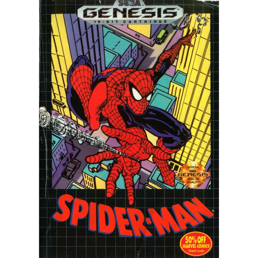 Jeu Spider-Man Version Originale Sega Megadrive - Année 1991 - État Bon - Éditeur SEGA
