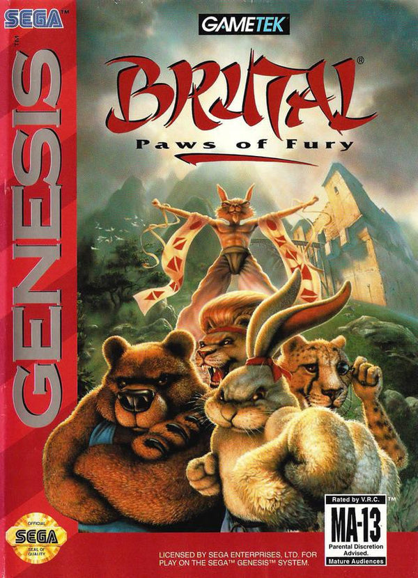 Brutal Paws of Fury Sega Genesis