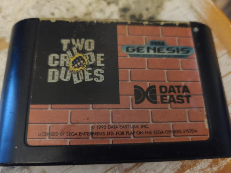 Two Crude Dudes Sega Genesis  (CARTRIDGE ONLY)