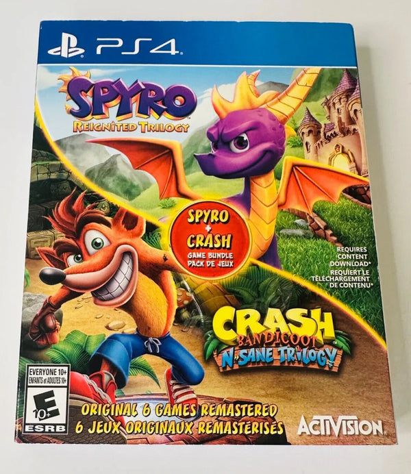 Spyro Reignited Trilogy & Crash Bandicoot N Sane Trilogy Playstation 4