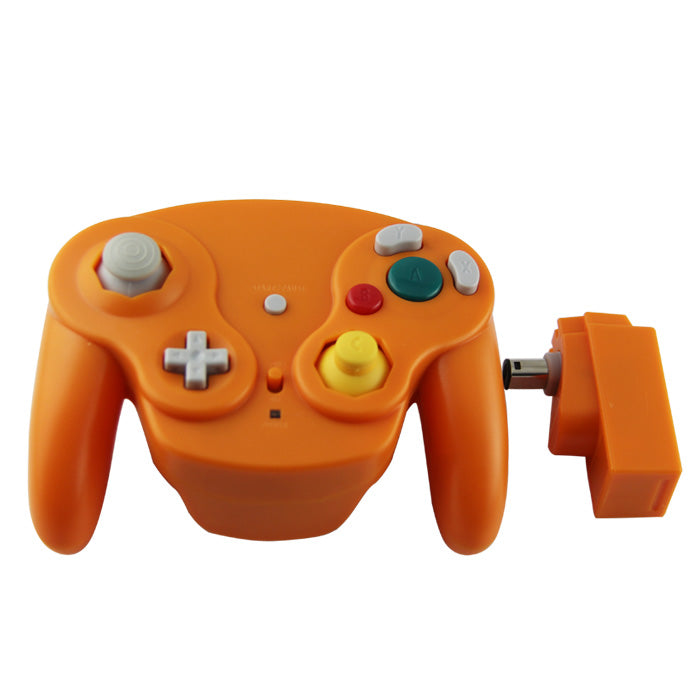 Game Cube Wireless Controller 9  (Black Orange & Silver)