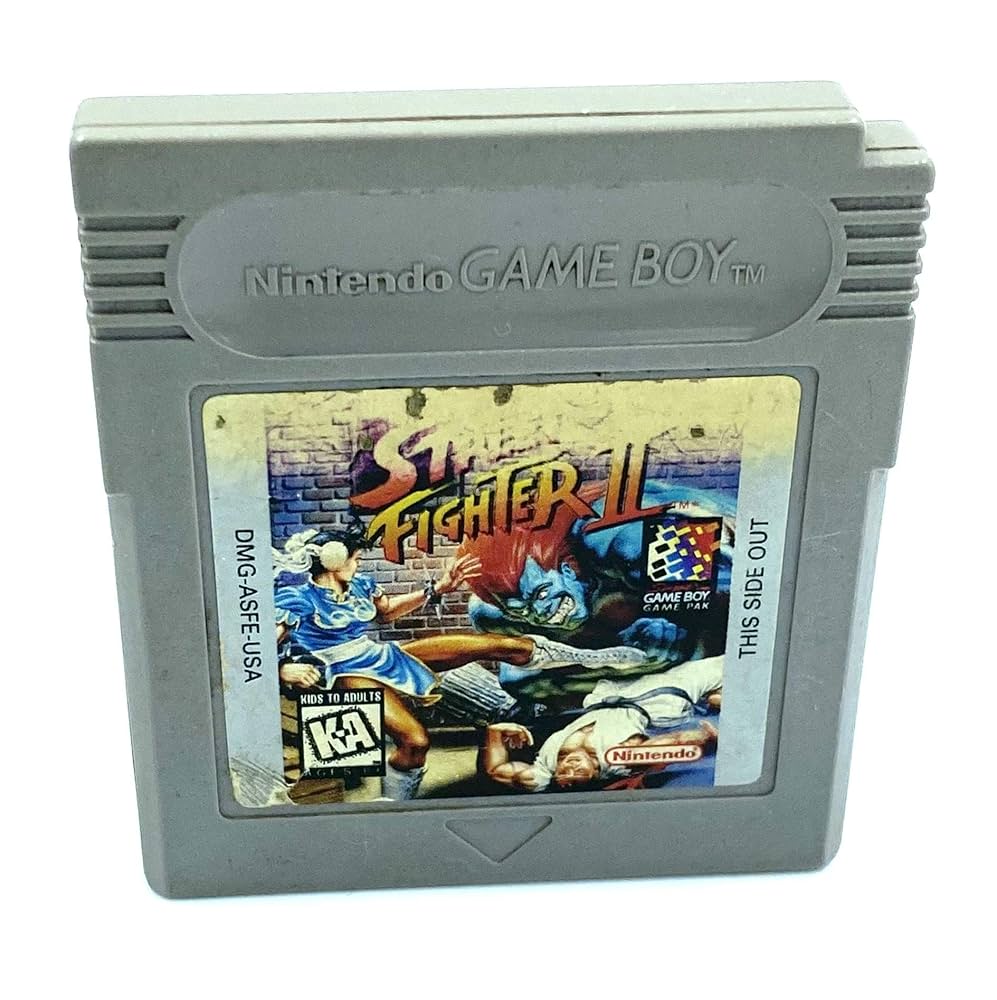 Game Boy Color Violet Avec Le Jeu Street Fighter 2 - Occasion, Fonctionnelle