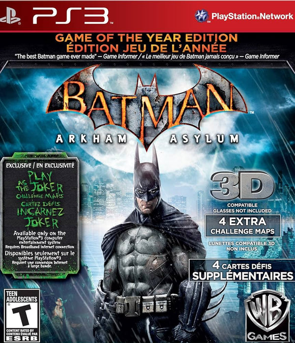 Batman: Arkham Asylum [Game of the Year Greatest Hits] Playstation 3