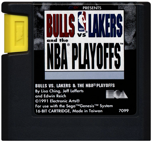 Bulls vs Lakers and the NBA Playoffs Sega Genesis