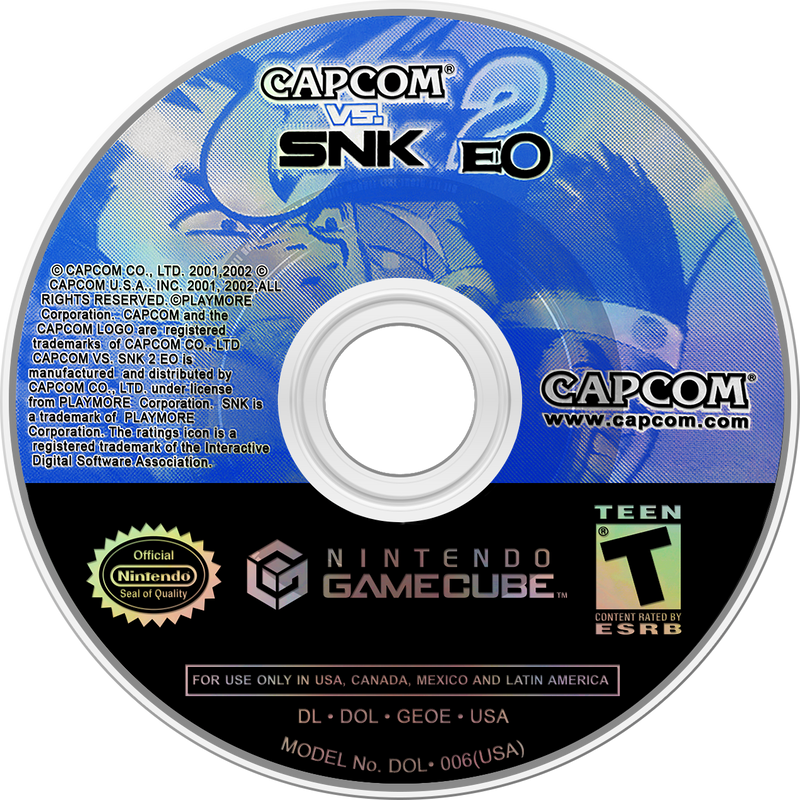 Capcom vs SNK 2 EO Gamecube