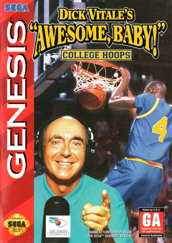 Dick Vitale's Awesome Baby College Hoops Sega Genesis
