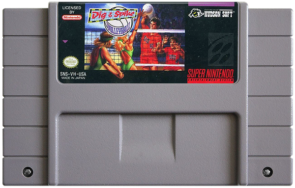 Dig And Spike Volleyball Super Nintendo