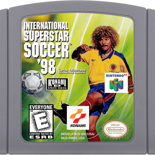 International Superstar Soccer 98 for Nintendo 64 box & instruction manual only factory