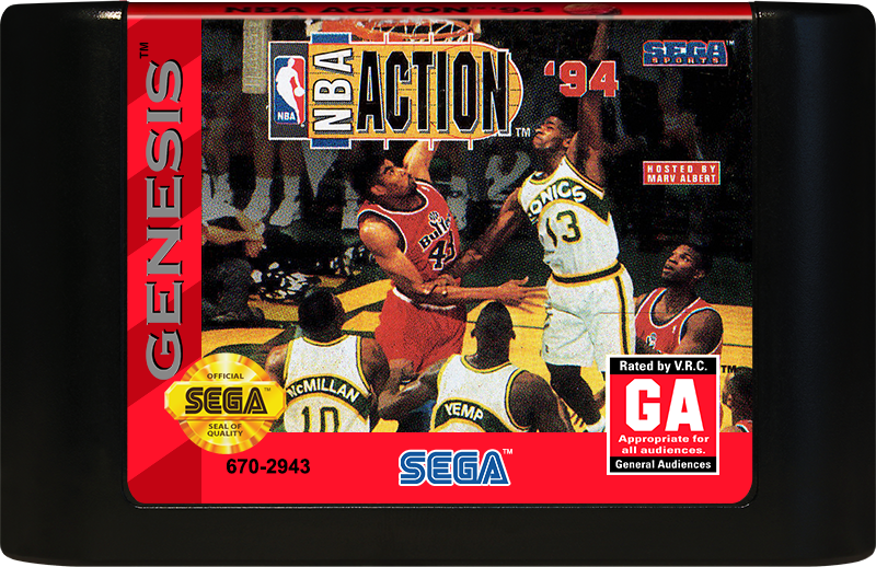 NBA Action 94 Sega Genesis