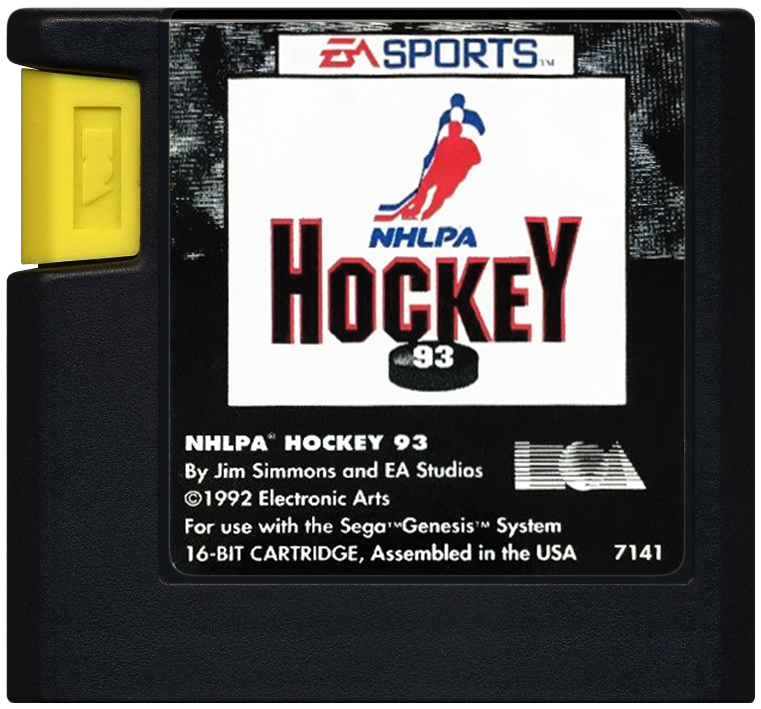 NHLPA Hockey '93 Sega Genesis