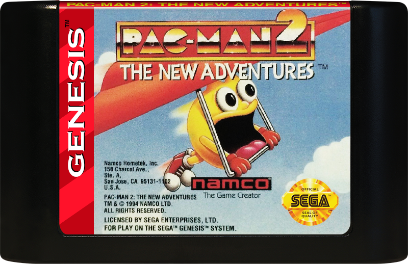 Genesis Pacman Pac-Man 2 The New Adventures Sega Genesis