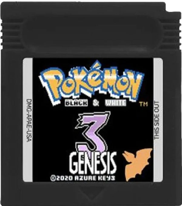 Pokemon Black & White 3 Genesis Gameboy Color