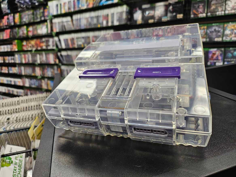 Super Nintendo System - Crystal Translucent Shell