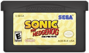 Sonic The Hedgehog Genesis GameBoy Advance