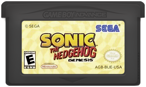 Sonic The Hedgehog Genesis GameBoy Advance
