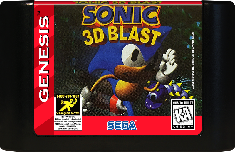 Sonic 3D Blast Sega Genesis