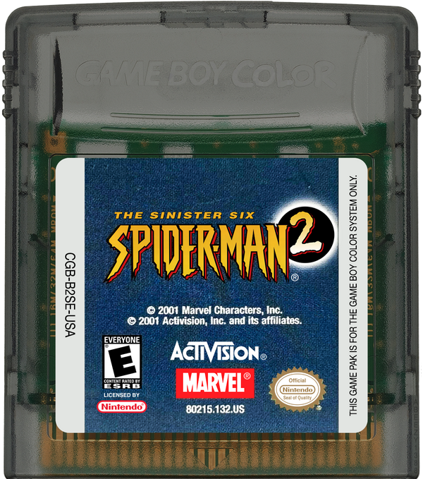 Spiderman 2 The Sinister Six Game Boy Color