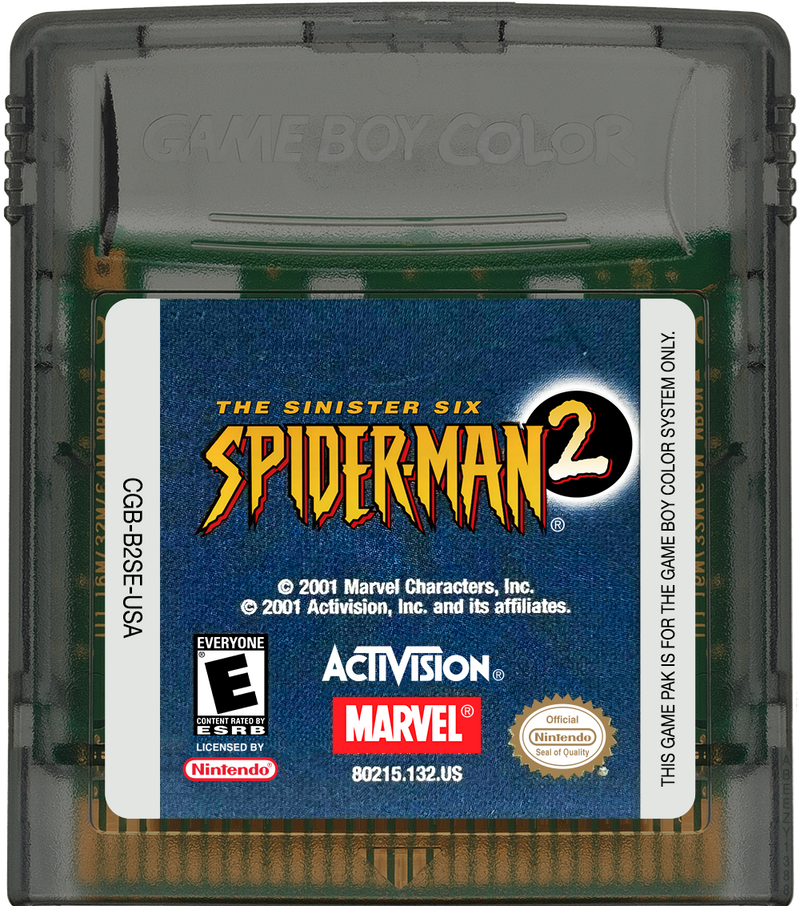 Spiderman 2 The Sinister Six Game Boy Color