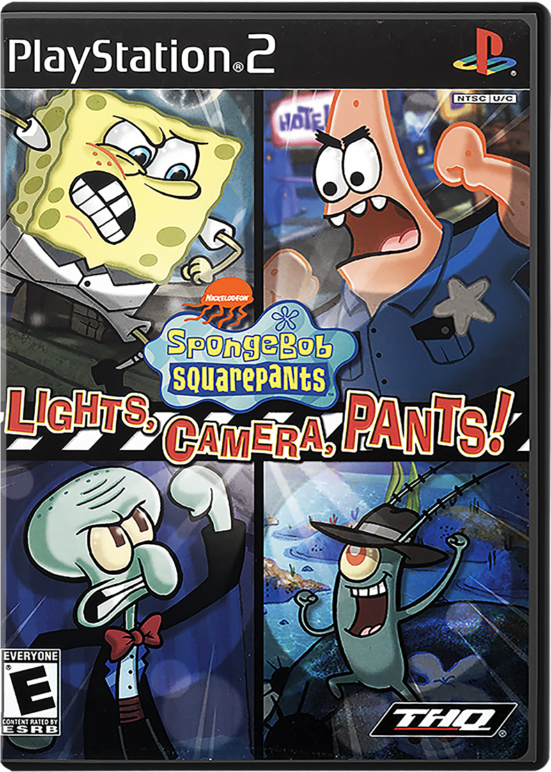 SpongeBob SquarePants Lights Camera Pants Playstation 2