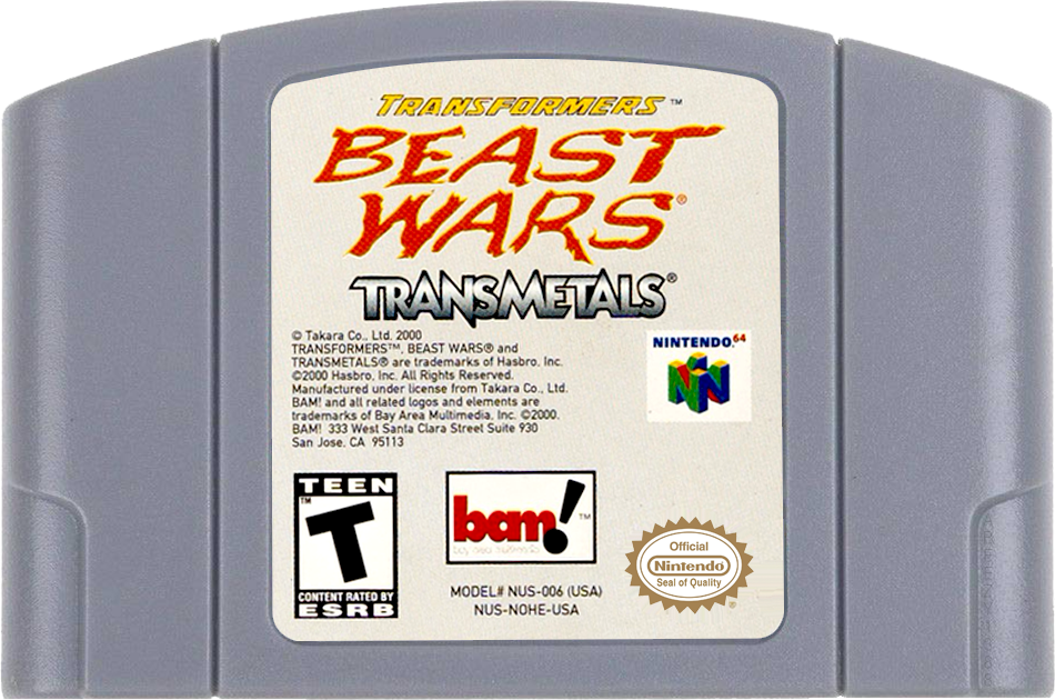 Transformers Beast Wars Transmetals Nintendo 64
