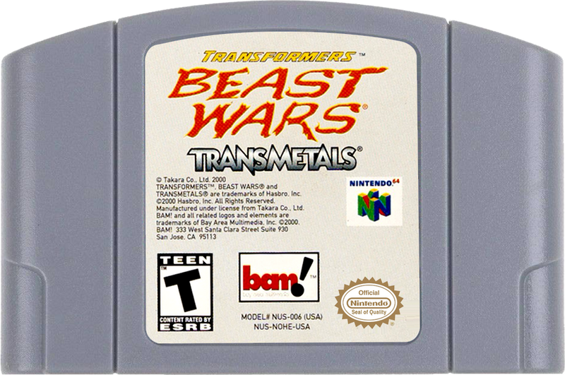 Transformers Beast Wars Transmetals Nintendo 64