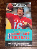 Joe Montana II Sports Talk Football Sega Genesis