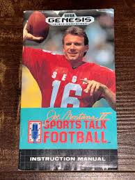 Joe Montana II Sports Talk Football Sega Genesis