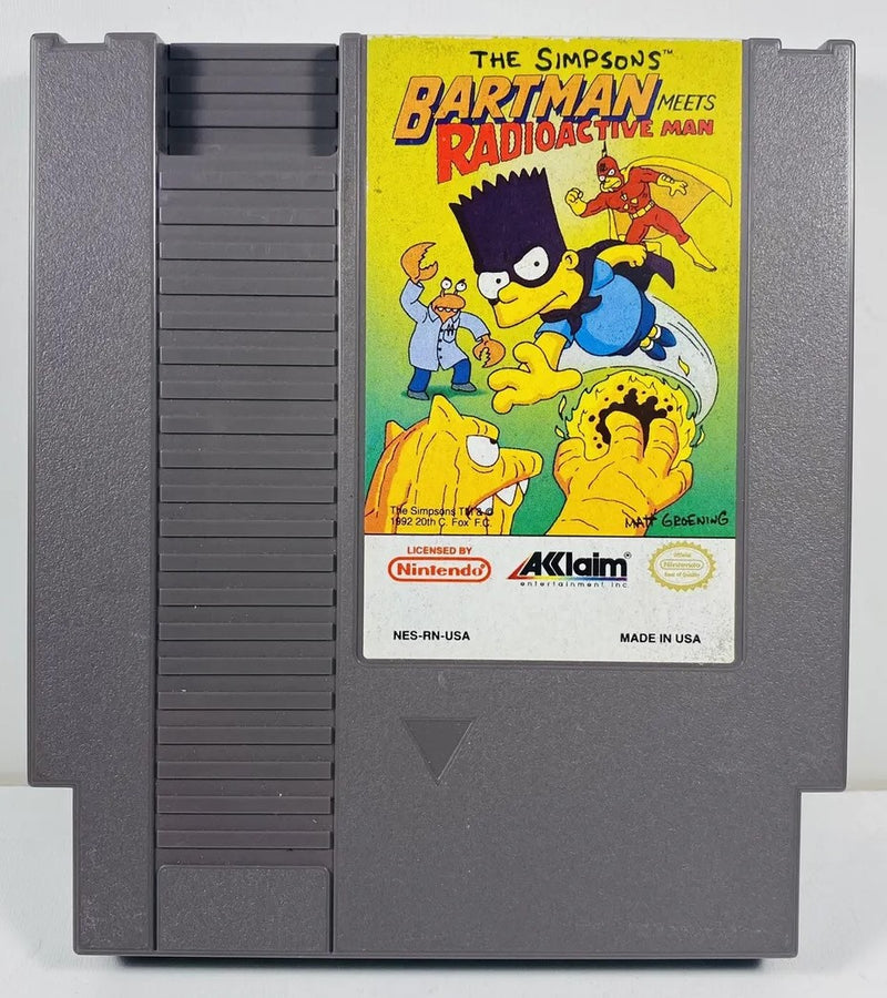 The Simpsons Bartman Meets Radioactive Man NES