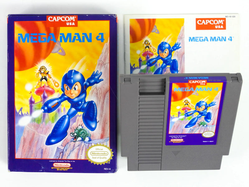 Mega Man 4 NES  Genuine Complete