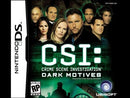 CSI Dark Motives Nintendo DS