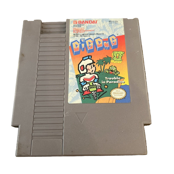 Dig Dug II: Trouble in Paradise NES Genuine