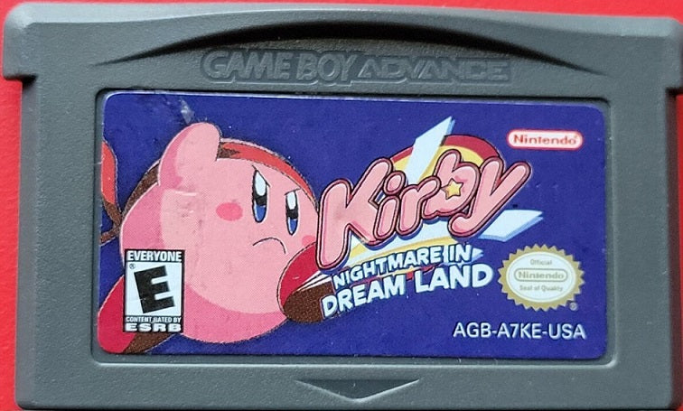 Kirby Nightmare In Dreamland GBA Genuine Cartridge