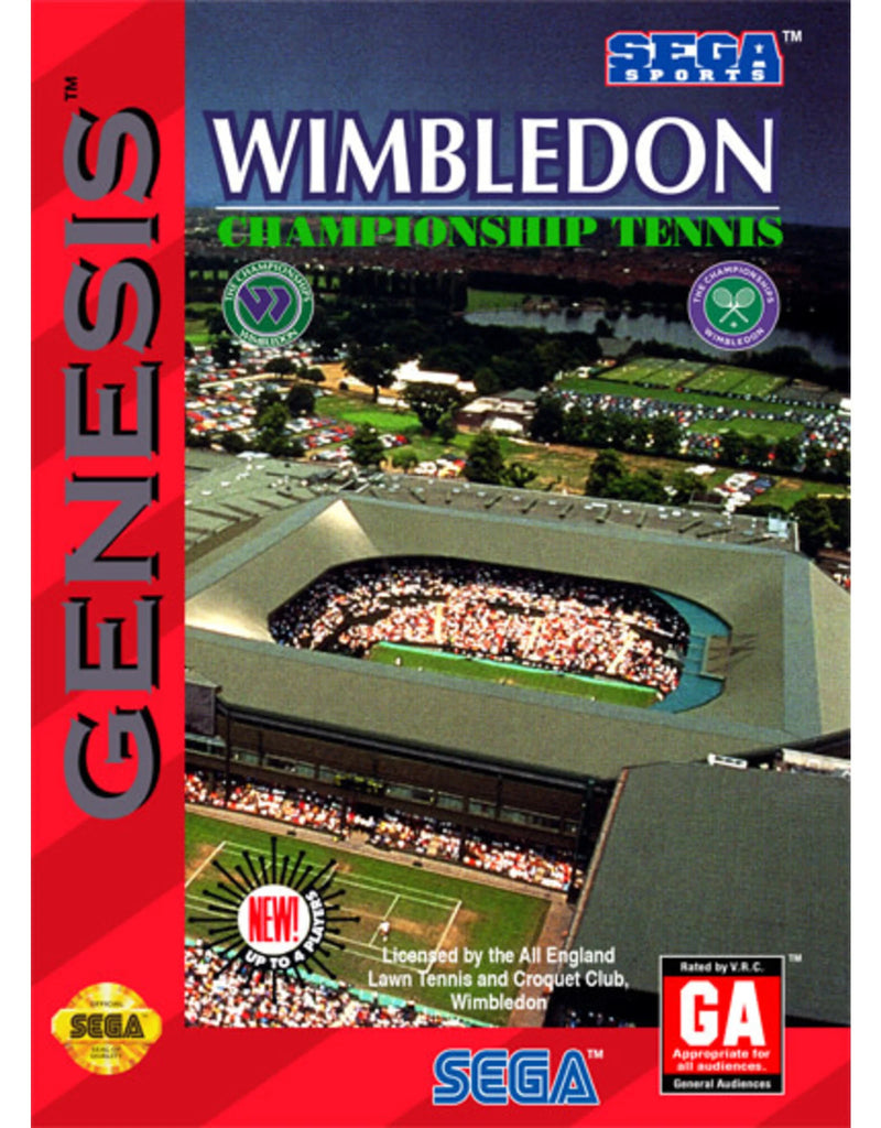 Wimbledon Championship Tennis Sega Genesis