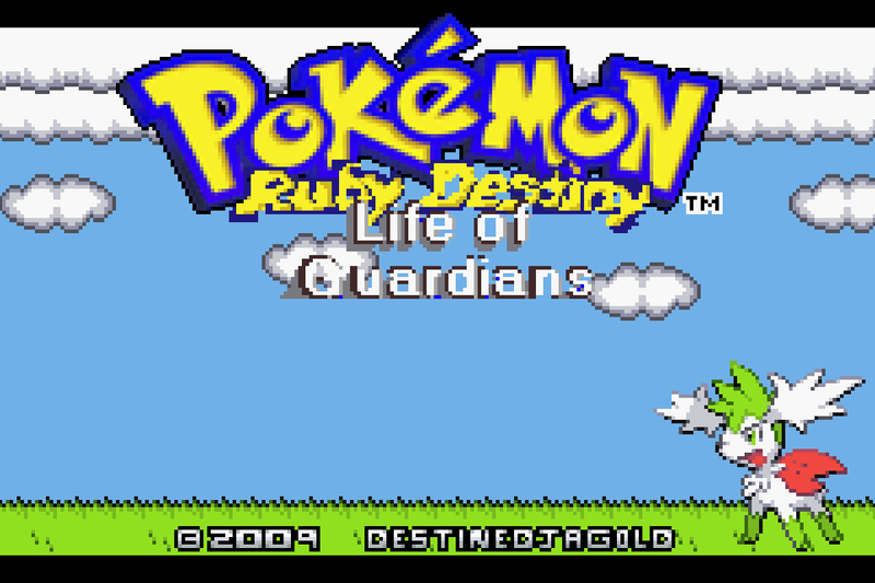 Pokemon Ruby Destiny Life Of Guardians   Gameboy Advance