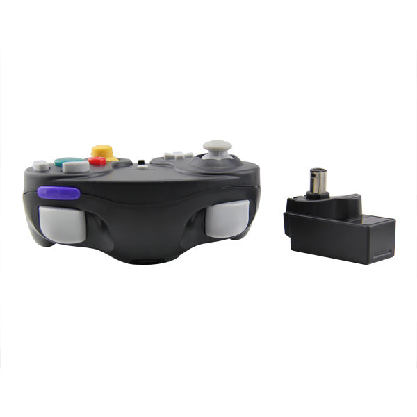 Game Cube Wireless Controller 9  (Black Orange & Silver)